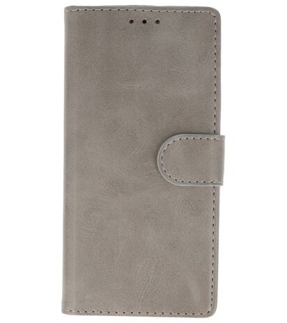 Bookstyle Wallet Cases Hoes voor Samsung Galaxy Note 10 Grijs