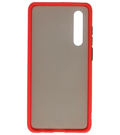 Kleurcombinatie Hard Case voor Huawei P30 Rood