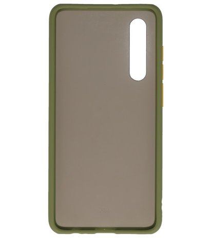 Kleurcombinatie Hard Case voor Huawei P30 Groen