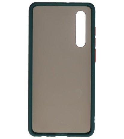 Kleurcombinatie Hard Case voor Huawei P30 Donker Groen