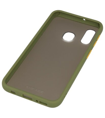 Kleurcombinatie Hard Case voor Samsung Galaxy A40 Groen