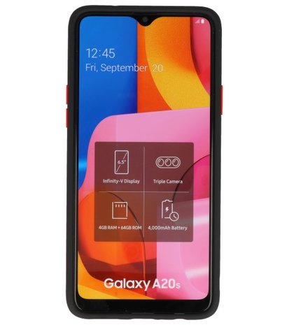 Kleurcombinatie Hard Case voor Samsung Galaxy A20s Zwart