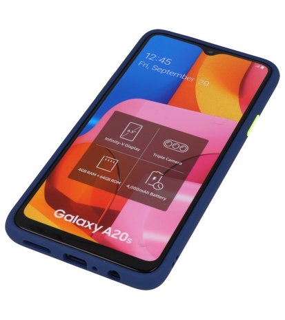 Kleurcombinatie Hard Case voor Samsung Galaxy A20s Blauw