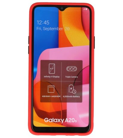 Kleurcombinatie Hard Case voor Samsung Galaxy A20s Rood