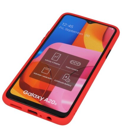 Kleurcombinatie Hard Case voor Samsung Galaxy A20s Rood