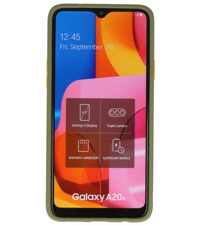 Kleurcombinatie Hard Case voor Samsung Galaxy A20s Groen