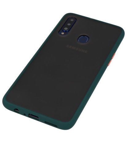 Kleurcombinatie Hard Case voor Samsung Galaxy A20s Donker Groen