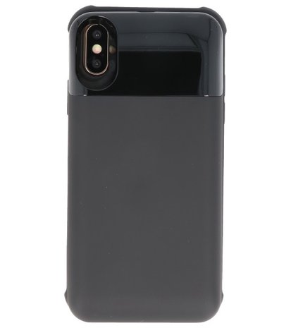 Battery Power Bank + Back Case voor iPhone Xs Max Zwart