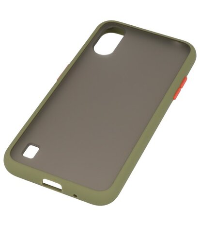 Kleurcombinatie Hard Case voor Samsung Galaxy A01 Groen