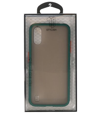 Kleurcombinatie Hard Case voor Samsung Galaxy A01 Donker Groen