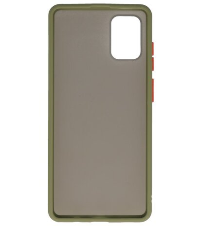 Kleurcombinatie Hard Case voor Samsung Galaxy A71 Groen