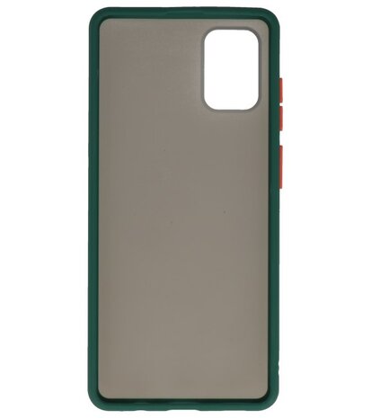 Kleurcombinatie Hard Case voor Samsung Galaxy A71 Donker Groen