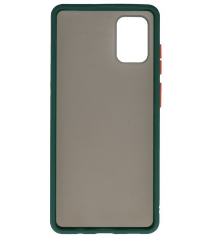 Kleurcombinatie Hard Case voor Samsung Galaxy A51 Donker Groen