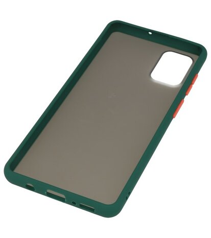 Kleurcombinatie Hard Case voor Samsung Galaxy A51 Donker Groen