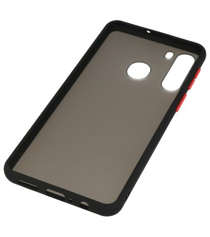 Kleurcombinatie Hard Case voor Samsung Galaxy A21 Zwart