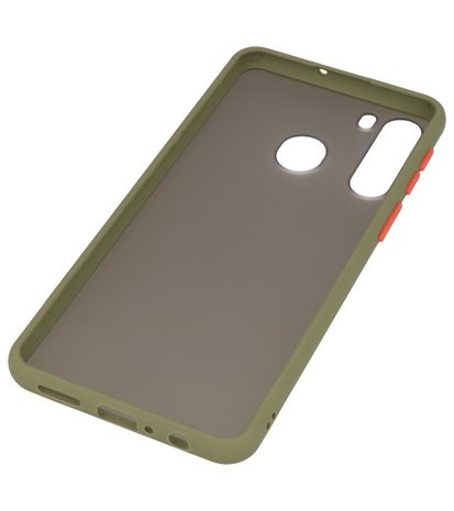 Kleurcombinatie Hard Case voor Samsung Galaxy A21 Groen