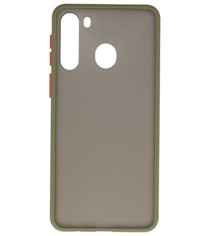 Kleurcombinatie Hard Case voor Samsung Galaxy A21 Groen