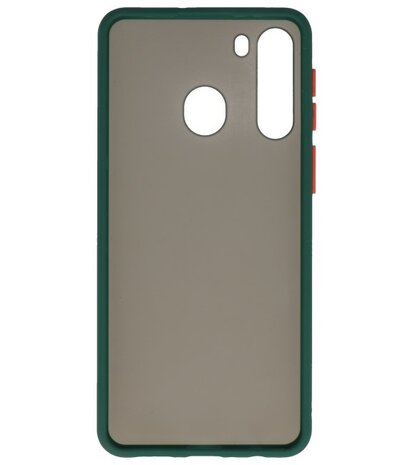 Kleurcombinatie Hard Case voor Samsung Galaxy A21 Donker Groen