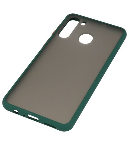 Kleurcombinatie Hard Case voor Samsung Galaxy A21 Donker Groen