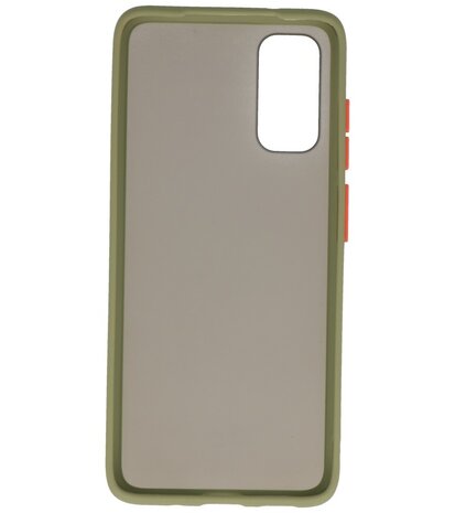 Kleurcombinatie Hard Case voor Samsung Galaxy S20 Groen