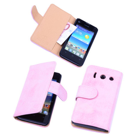 Bestcases Vintage Light Pink Book Cover Huawei Ascend Y300