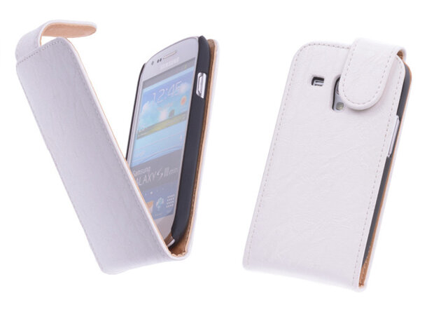 Bestcases Vintage Creme Flipcase Samsung Galaxy S3 Mini i8190