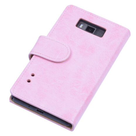 Bestcases Vintage LightPink Book Cover Hoesje voor LG Optimus L7 P700