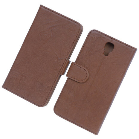 BestCases Bruin Echt Leer Booktype Hoesje voor Samsung Galaxy Note 3 Neo