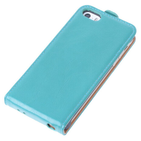 Bestcases Groen Antiek Flip Case Hoesje Apple iPhone 5 5S