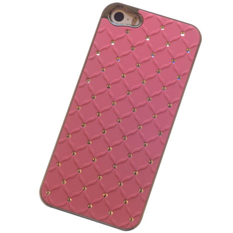 Backcover Rose Met Strass-Steentjes Hoesje voor Apple iPhone 5 / 5s