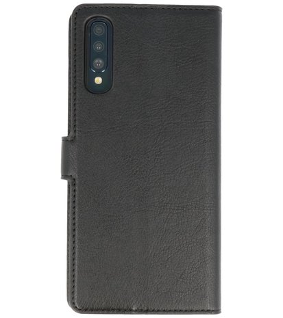 Luxe Portemonnee Hoesje voor Samsung Galaxy A70 Zwart