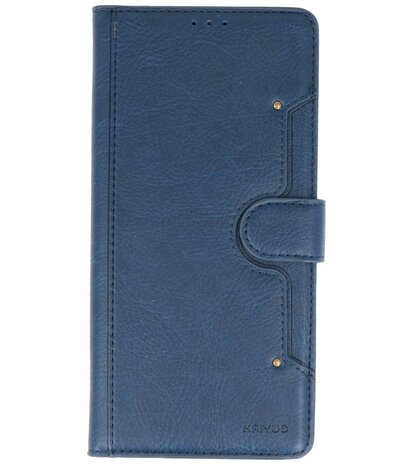 Luxe Portemonnee Hoesje voor Samsung Galaxy A70 Navy