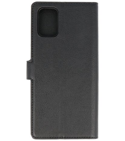 Luxe Portemonnee Hoesje voor Samsung Galaxy A71 Zwart