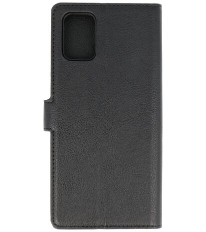 Luxe Portemonnee Hoesje voor Samsung Galaxy A71 Zwart