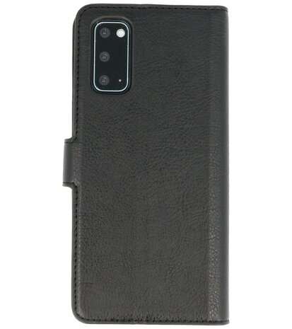 Luxe Portemonnee Hoesje voor Samsung Galaxy S20 Zwart
