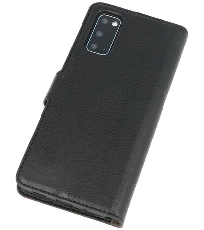 Luxe Portemonnee Hoesje voor Samsung Galaxy S20 Zwart