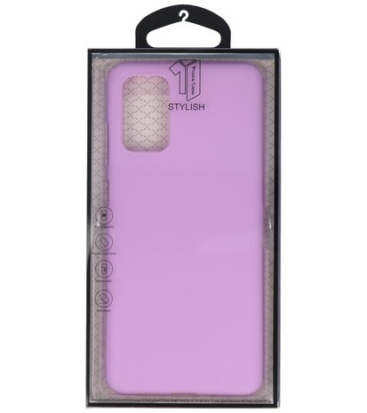 Color Telefoonhoesje voor Samsung Galaxy S20 Plus Paars