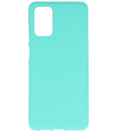 Color Telefoonhoesje voor Samsung Galaxy S20 Plus Turquoise