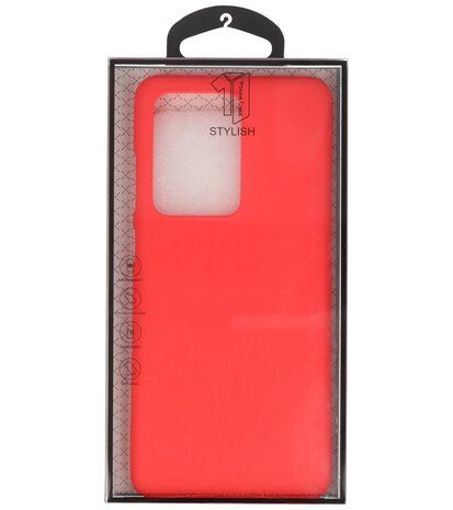 Color Telefoonhoesje voor Samsung Galaxy S20 Ultra Rood