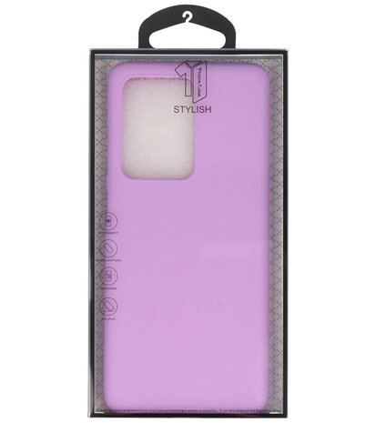 Color Telefoonhoesje voor Samsung Galaxy S20 Ultra Paars