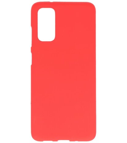 Color Telefoonhoesje voor Samsung Galaxy S20 Rood