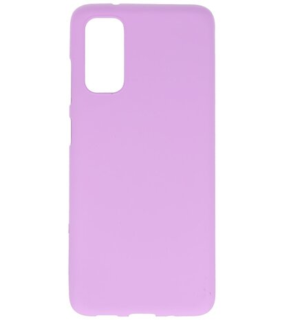 Color Telefoonhoesje voor Samsung Galaxy S20 Paars