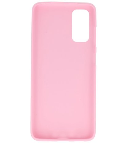 Color Telefoonhoesje voor Samsung Galaxy S20 Roze