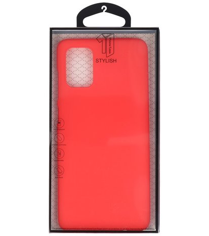 Color Telefoonhoesje voor Samsung Galaxy A71 Rood