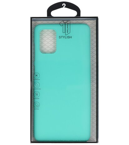 Color Telefoonhoesje voor Samsung Galaxy A71 Turquoise