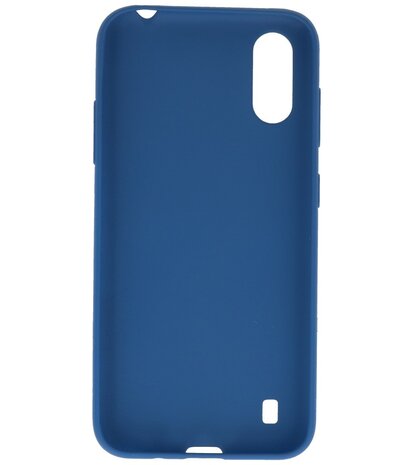 Color Telefoonhoesje voor Samsung Galaxy A01 Navy