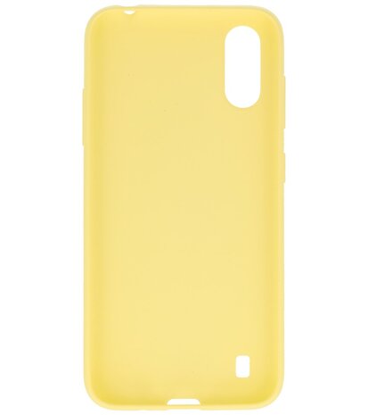 Color Telefoonhoesje voor Samsung Galaxy A01 Geel