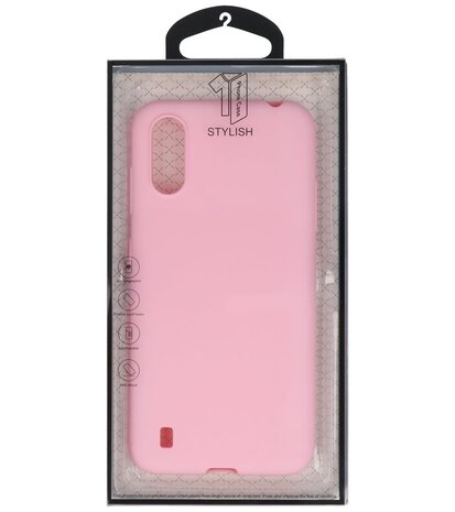 Color Telefoonhoesje voor Samsung Galaxy A01 Roze
