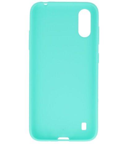 Color Telefoonhoesje voor Samsung Galaxy A01 Turquoise