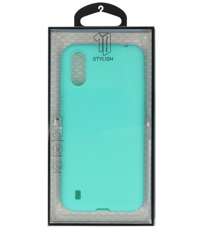 Color Telefoonhoesje voor Samsung Galaxy A01 Turquoise